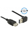 Delock Kabel USB AM-AF 2.0 0.5m Czarny Kątowy Góra/Dół USB-A Easy-USB - nr 2