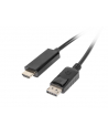 LANBERG Kabel DisplayPort - HDMI M/M 1M czarny - nr 10