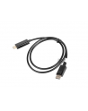 LANBERG Kabel DisplayPort - HDMI M/M 1M czarny - nr 2