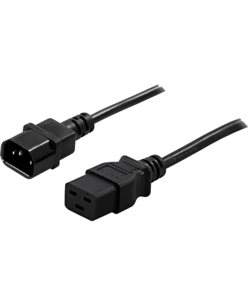 Power Walker Przedłużacz kabla zasilającego IEC C14 -> C19, 1.8m