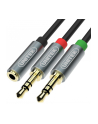 Unitek KABEL MiniJack 3,5mm(F) -2x 3,5mm (M), Y-C957ABK - nr 6