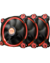 Thermaltake Riing 12 LED Red 3 Pack (3x120mm, LNC, 1500 RPM) Retail/Box - nr 19