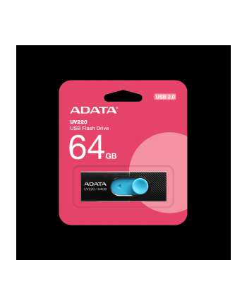 Adata UV220 64GB USB2.0 Czarno-niebieski