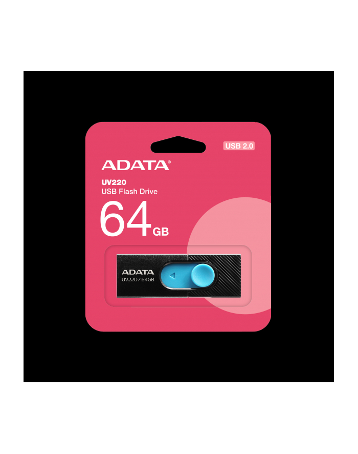 Adata UV220 64GB USB2.0 Czarno-niebieski główny