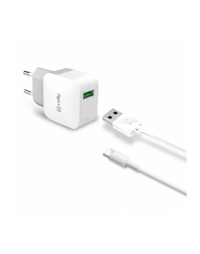 CELLY Szybka Ładowarka TURBO 2.4A / 1 USB Type-C główny