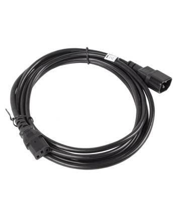 LANBERG Przedłużacz kabla zasilającego IEC 320 C13 - C14 VDE 3M czarny