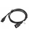 LANBERG Przedłużacz kabla zasilającego IEC 320 C13 - C14 VDE 1.8M czarny (Grubość żyły: 0.75mm) - nr 11