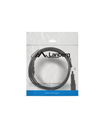LANBERG Przedłużacz kabla zasilającego IEC 320 C13 - C14 VDE 1.8M czarny (Grubość żyły: 0.75mm)