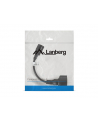 LANBERG Przedłużacz kabla zasilającego IEC 320 C14 - Schuko 20cm czarny - nr 13