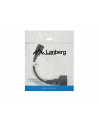 LANBERG Przedłużacz kabla zasilającego IEC 320 C14 - Schuko 20cm czarny - nr 25