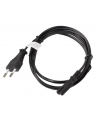 LANBERG Kabel zasilający EURO (radiowy) CEE 7/16 - IEC 320 C7 1.8M       czarny - nr 19