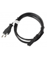 LANBERG Kabel zasilający EURO (radiowy) CEE 7/16 - IEC 320 C7 1.8M       czarny - nr 27