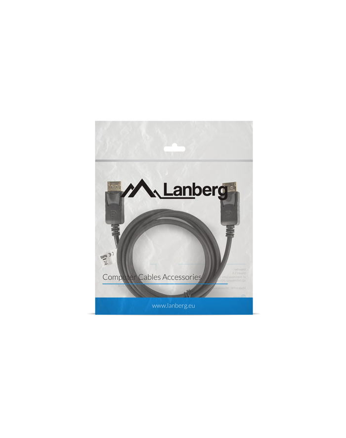 LANBERG Kabel DisplayPort M/M 4K 1.8M czarny główny