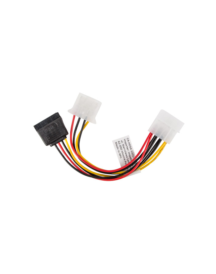 LANBERG Kabel Molex zasilający - Molex + SATA M/F 15cm główny