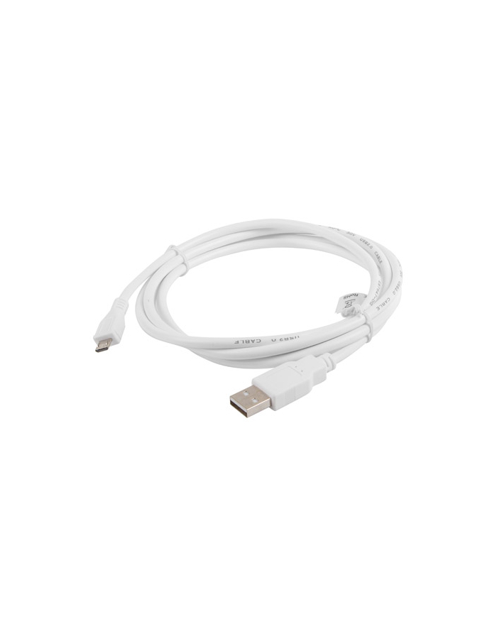 LANBERG Kabel USB 2.0 micro AM-MBM5P 1.8M biały główny