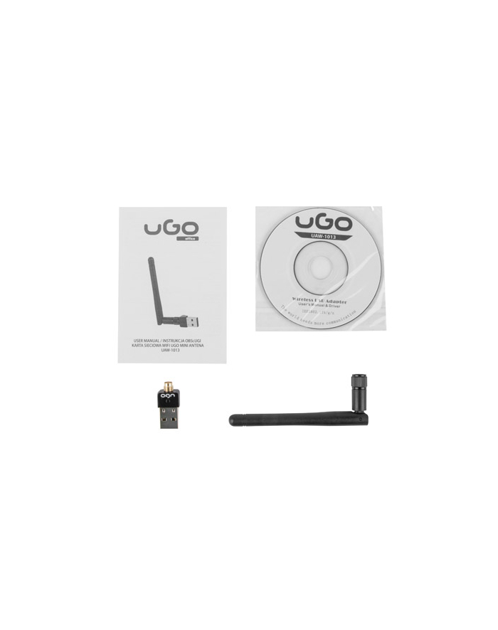 UGo Karta sieciowa USB WiFi 2dBi 150Mb główny