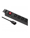Listwa zasilająca QOLTEC do RACK 19'' | 1U | 10A | PDU | 8xIEC C13 | 2m - nr 9