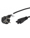 LANBERG Kabel zasilający Laptop (MIKI) IEC 7/7 - IEC 320 C5 1.8M VDE czarny - nr 16