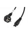 LANBERG Kabel zasilający Laptop (MIKI) IEC 7/7 - IEC 320 C5 3M VDE czarny - nr 17