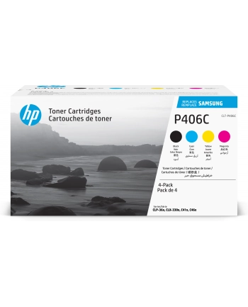 HP Inc. Samsung CLT-P406C 4-pk CYMK Toner