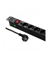 Listwa zasilająca QOLTEC do RACK 19'' | 16A | 1U | PDU | 8xSCHUKO | 2m - nr 1