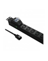 Listwa zasilająca CB QOLTEC do RACK 19'' | 1U | 10A | PDU | 8xIEC C13 | 2m - nr 8
