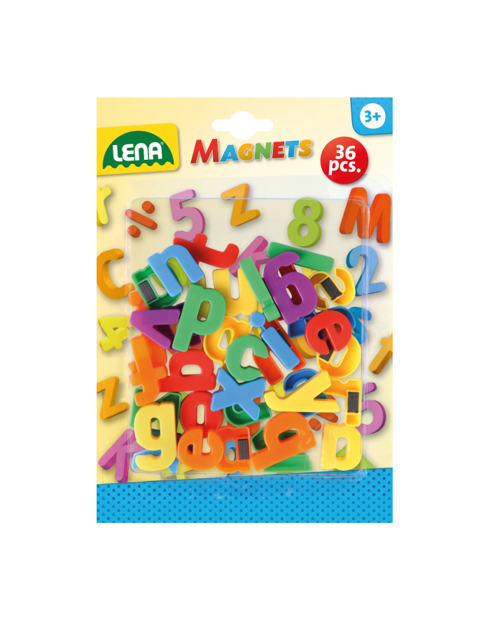 Literki magnetyczne małe 36 szt. główny