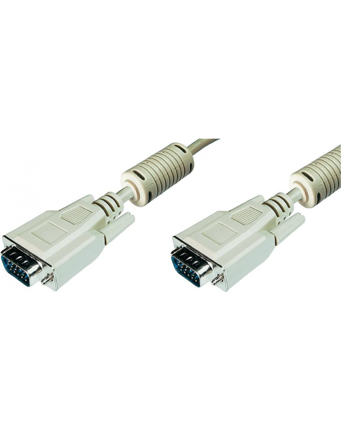 Kabel połączeniowy VGA Typ DSUB15/DSUB15 M/M beżowy 10m główny