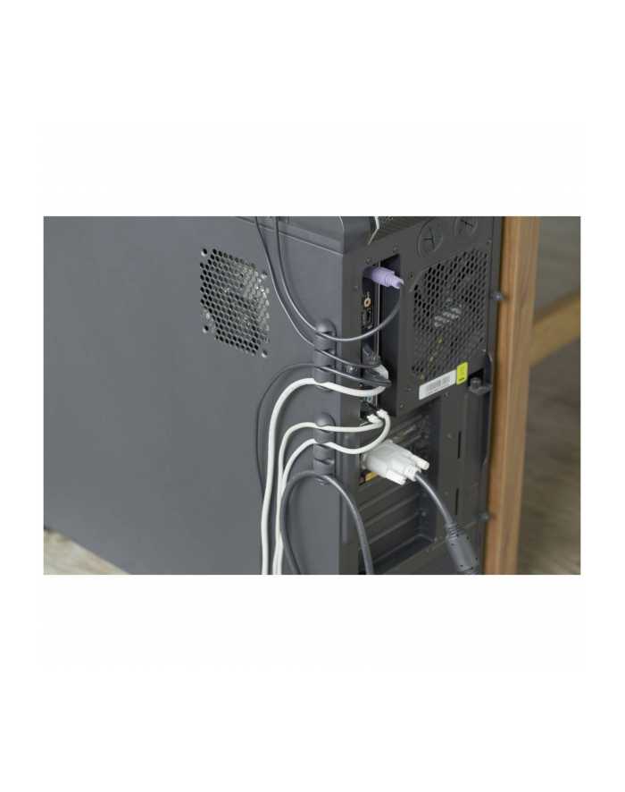 CableDrop multi uchwyt na 4 kable 2 szt. czarny główny