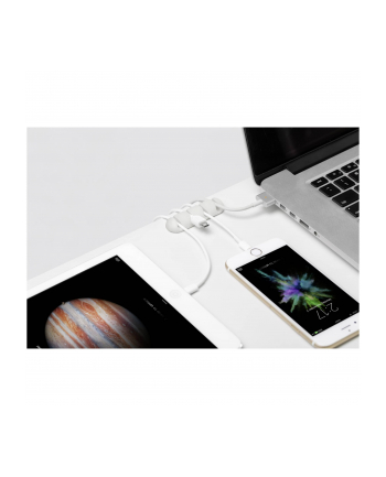 CableDrop multi uchwyt na 4 kable 2 szt. biały