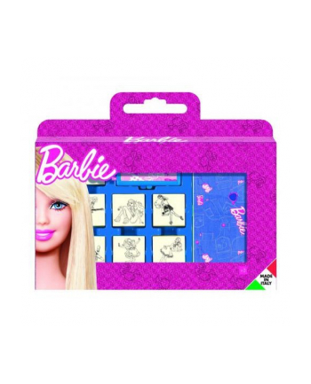 Pieczątki Barbie,walizka 7szt