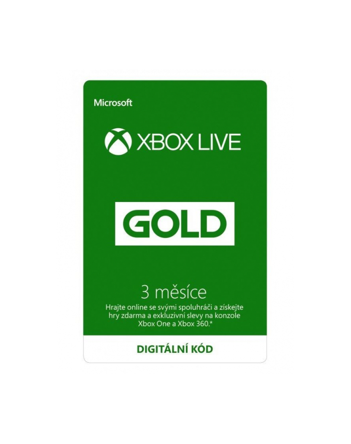ESD XBox Live Gold  3 Months WW Online R15  S2T-00006 główny