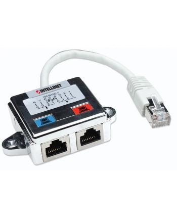 Rozdzielacz RJ45x2 ekranowany