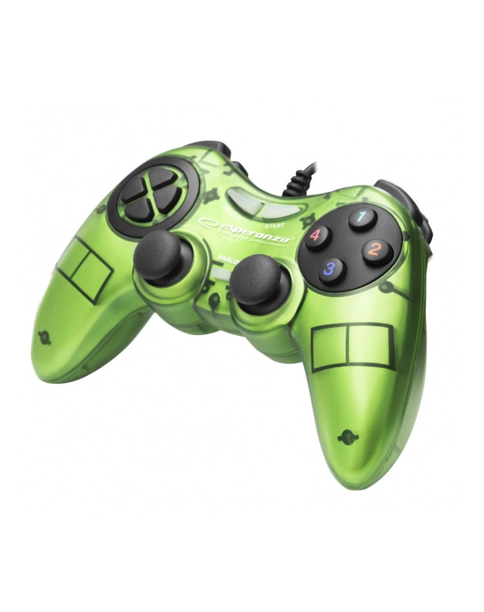 GAMEPAD PC USB FIGHTER ZIEOLNY główny