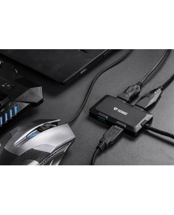 Hub ładujący z 4 portami USB YHB 4341BK,