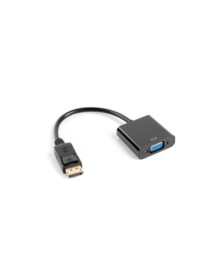 Adapter DisplayPort (M) -> VGA 15 pin (F) czarny na kablu główny