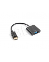 Adapter DisplayPort (M) -> VGA 15 pin (F) czarny na kablu - nr 5