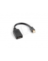 Adapter mini Displayport (M) -> DisplayPort (F) na kablu 10cm    czarny - nr 5