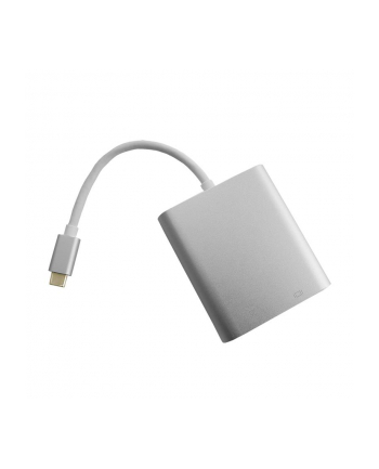 Adapter USB 3.1 typC /  VGA żeński | USB 3.0 żeński | RJ45 | PD