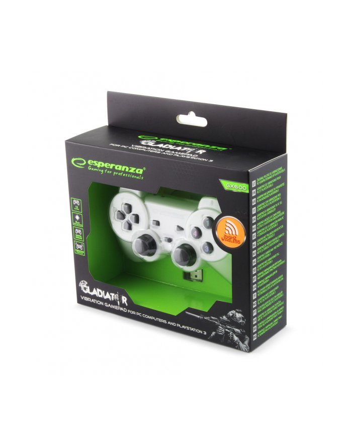 GAMEPAD BEZPRZEWODOWY 2.4GH PS3/PC GLADITOR główny