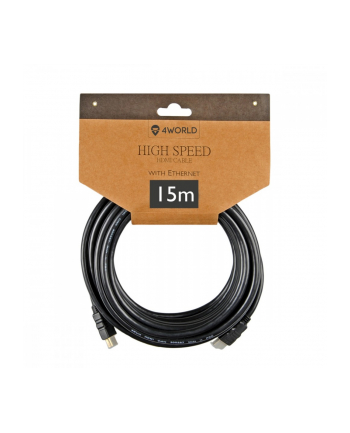 Kabel HDMI wysoka prędkość z ethernetem 15m czarny