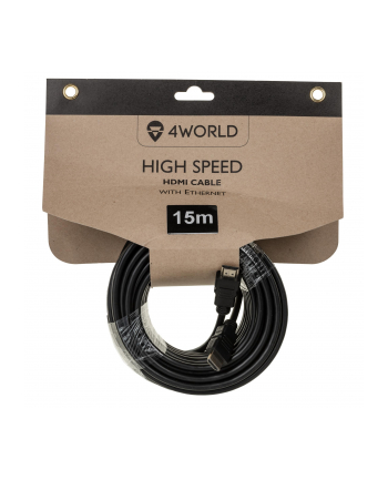 Kabel HDMI wysoka prędkość z ethernetem 15m czarny