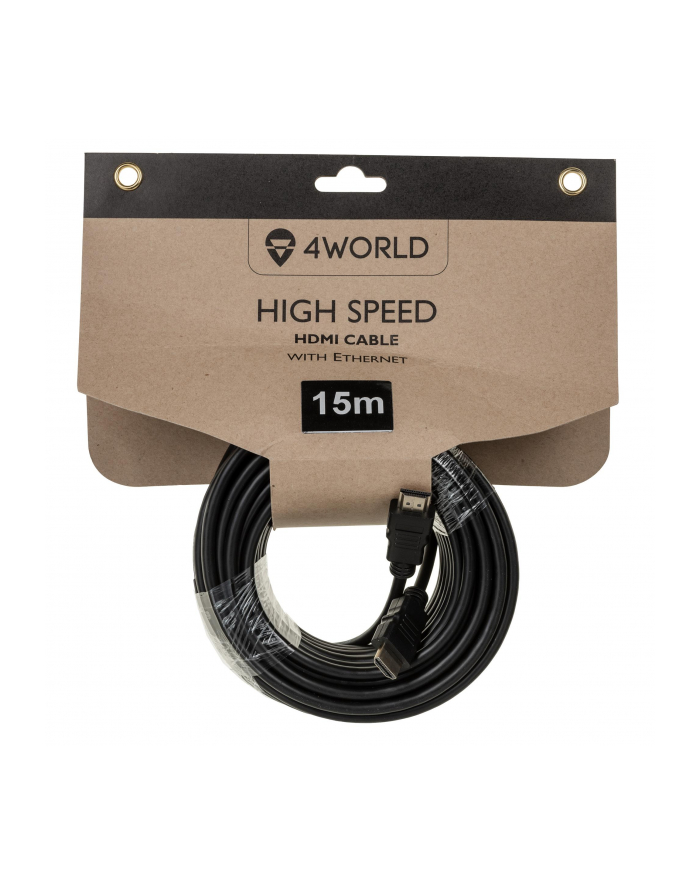 Kabel HDMI wysoka prędkość z ethernetem 15m czarny główny