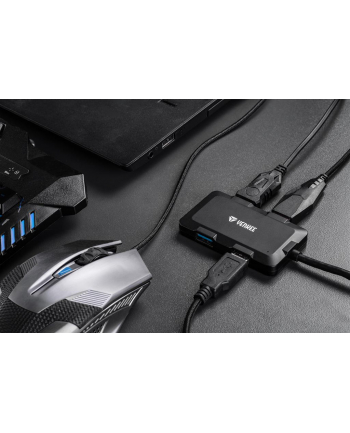 Hub ładujący z 4 portami USB YHB 4341BK,