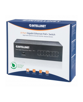 Switch Gigabit 8x10/100/1000 RJ45 PoE+ 60W VLAV