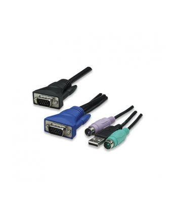 Przełącznik KVM 8-portowy USB/PS2 z OSD, rackowy