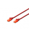 Patch cord nieekranowany U/UTP Kat.6 AWG 26/7 miedź LSOH czerwony 1,0m - nr 18