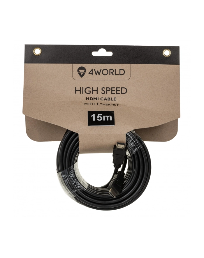 Kabel HDMI wysoka prędkość z ethernetem 15m czarny główny