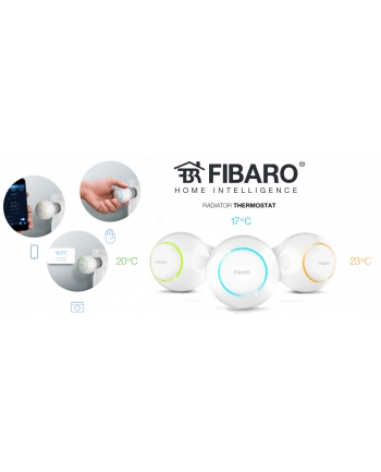 FIBARO Bezprzewodowa głowica termostatyczna Z-Wawe (FGT-001 ZW5 EU)