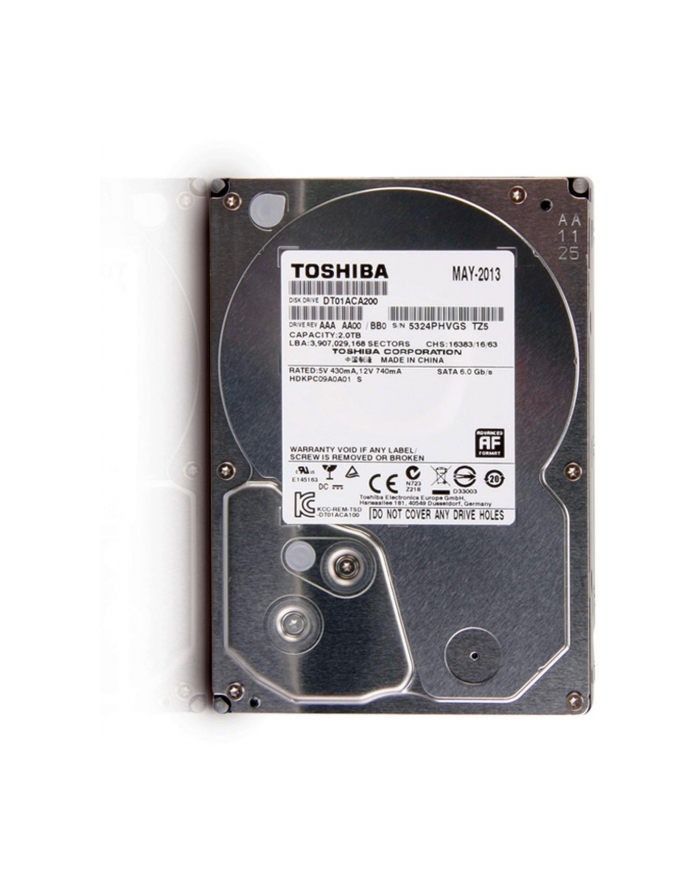 Dysk HDD Toshiba Desktop DT01ACA200 ( HDD 2TB ; 3.5  ; SATA III ; 64 MB ; 7200 obr/min ) główny